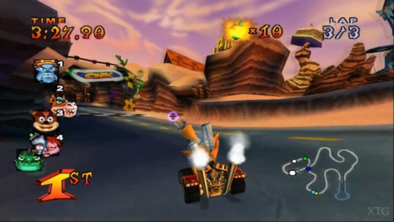 دانلود بازی کراش Crash Nitro Cart پلی استیشن 2 | کراش ماشینی برای ps2 - Image 5